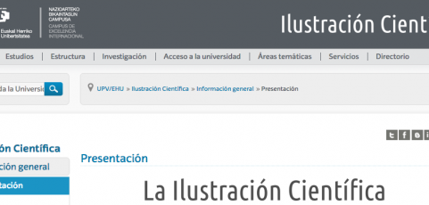“Profesionalización de la ilustración científica” Asignatura en el Postgrado de Ilustración Científica de la Universidad del País Vasco